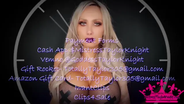 Poster: Goddess Taylor Knight - Blackmail Timer Game 2