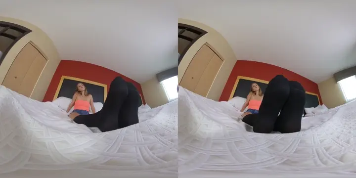 Poster: [BrattyFootGirls.Com / XBrats.Com] Cadence'S 3D Foot Slave - 3D VR 180